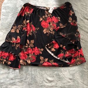 NWT Floral off the shoulder blouse